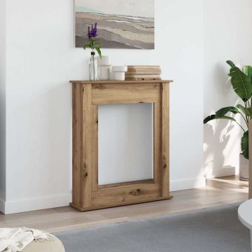 Cornice per Camino Rovere Artigianale 75x20x87,5 cm Truciolato