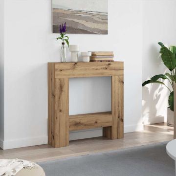 Cornice per Camino Rovere Artigianale 81x18x82 cm Truciolato