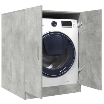 Mobile per Lavatrice Grigio Cemento 70,5x71,5x91,5 cm