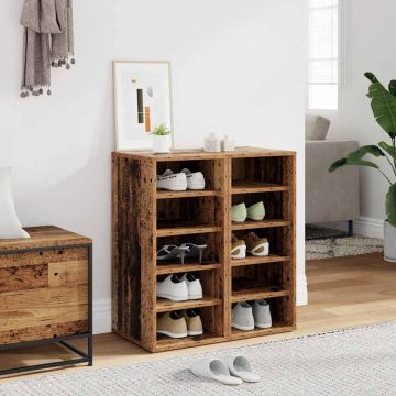 Mobile per scarpe 32 x 35 x 70 cm Legno antico