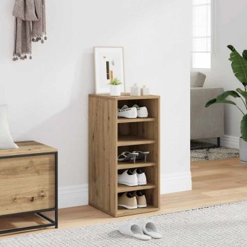 Mobile per scarpe 32 x 35 x 70 cm Rovere Artigianale 5 ripiani