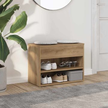 Scarpiera Rovere Artigianale 60x30x45 cm in Legno Multistrato