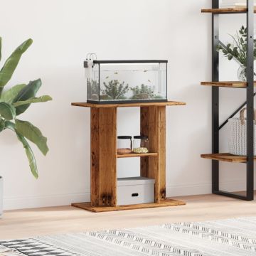 Supporto per acquario in legno antico 60x30x60 cm in legno ingegnerizzato