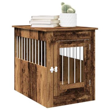 Gabbia Cani da Arredamento Legno Antico Legno Multistrato