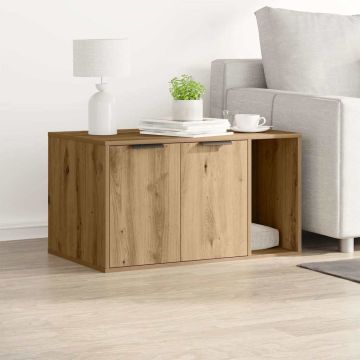 Recinto Lettiera Rovere Artigianale 80x50x45 cm in Truciolato