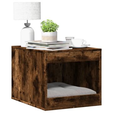 Recinto Lettiera Gatti Rovere Fumo 47x59x42 cm in Truciolato