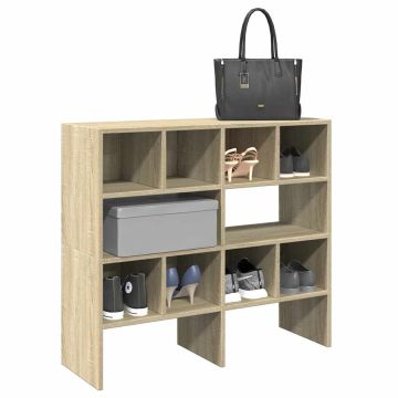 Scarpiere 2 pz Impilabili Rovere Sonoma 89,5x30x40 cm