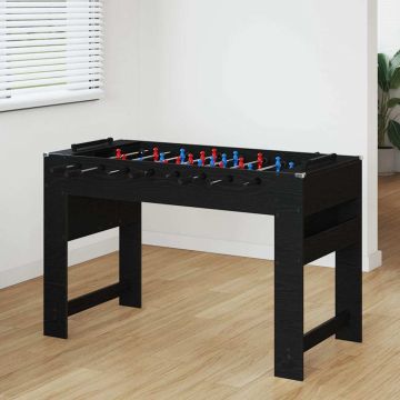Tavolo da Calcio Balilla Rovere Nero 125 x 60,5 x 80 cm
