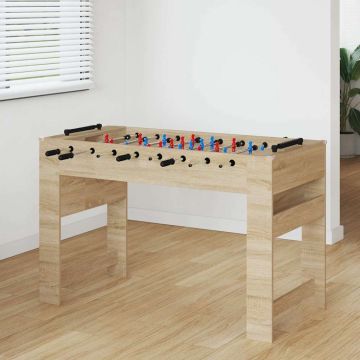 Tavolo da Calcio Balilla Rovere Sonoma 125 x 60,5 x 80 cm
