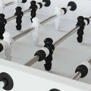 Giocatori di Tavolo da Calcio 24 pz Nero e Bianco HIPS