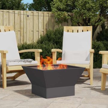Braciere Nero 60 x 60 x 35 cm Acciaio Corten