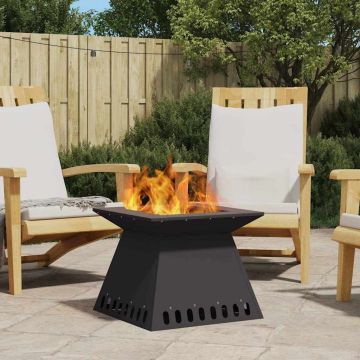 Braciere Nero 48 x 48 x 40 cm Acciaio Corten