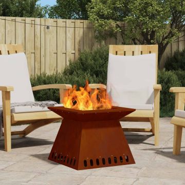 Braciere Ruggine 48 x 48 x 40 cm Acciaio Corten