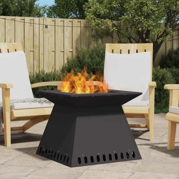 Braciere Nero 60 x 60 x 50 cm Acciaio Corten