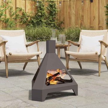 Braciere Nero 50 x 43 x 52 cm Acciaio Corten