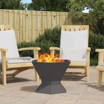 Braciere Nero 50 x 50 x 40 cm Acciaio Corten