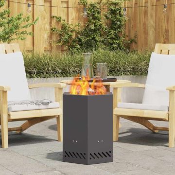 Ciotola per fuoco senza fumi Nero Acciaio Corten