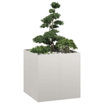 Fioriera 80x80x80 cm in Acciaio Inox