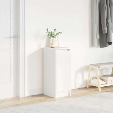 Scarpiera Bianca 29,5x34x76 cm in Legno Multistrato