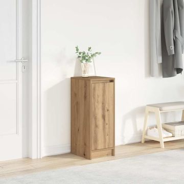 Scarpiera Rovere Artigianale 29,5x34x76 cm in Legno Multistrato