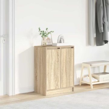 Scarpiera Rovere Sonoma 57x34x76 cm in Legno Multistrato