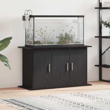 Supporto per acquario in rovere nero 101x41x58 cm in legno ingegnerizzato