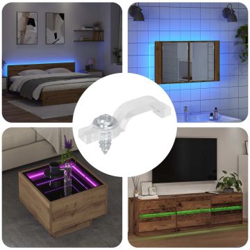 Clip per Striscia LED 23,8 mm 12 pz Trasparente