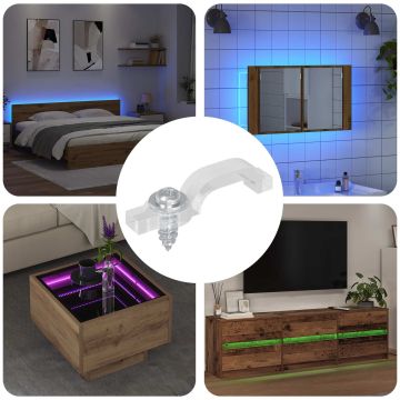 Clip per Striscia LED 23,8 mm 12 pz Trasparente