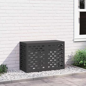 Copertura per condizionatore d'aria Nero 90 x 40 x 60 cm