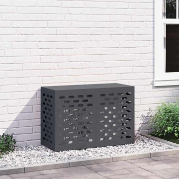 Copertura per condizionatore d'aria Antracite 90 x 40 x 60 cm
