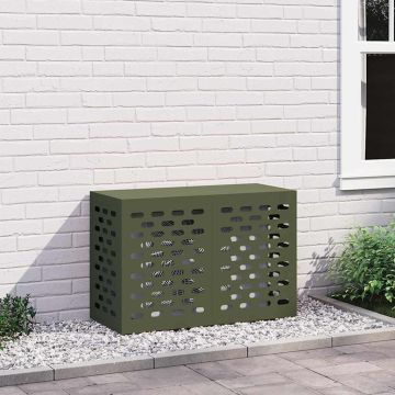 Copertura per condizionatore d'aria Verde Oliva 90 x 40 x 60 cm