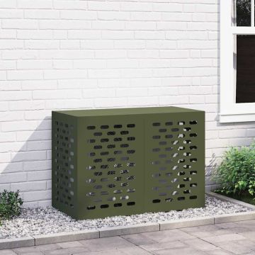 Copertura per condizionatore d'aria Verde Oliva Acciaio