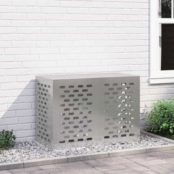 Copertura per condizionatore d'aria Argento 100 x 50 x 70 cm