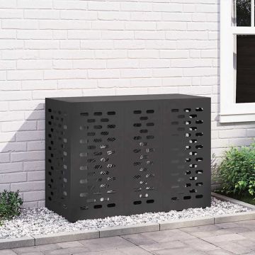 Copertura per condizionatore d'aria Nero 110 x 50 x 80 cm