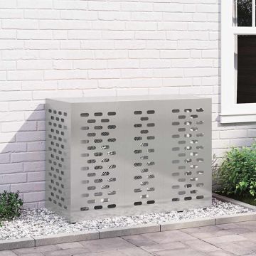 Copertura per condizionatore d'aria Argento 110 x 50 x 80 cm
