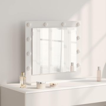 Specchio da Vanità Bianco 60 x 55 x 18 cm Rettangolare