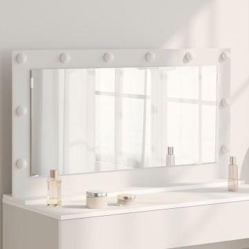 Specchio da Vanità Bianco 100 x 55 x 18 cm Rettangolare