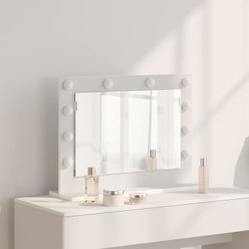 Specchio da Vanità Bianco 60 x 45 x 18 cm Rettangolare
