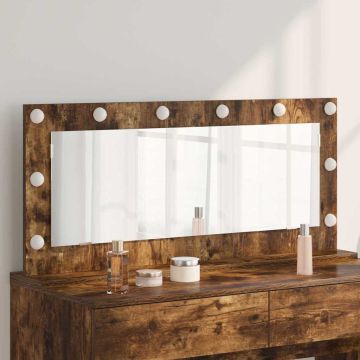 Specchio da Vanità Rovere fumé 100 x 45 x 18 cm Rettangolare