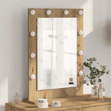 Specchio da Vanità Rovere artigianale 70 x 50 x 18 cm