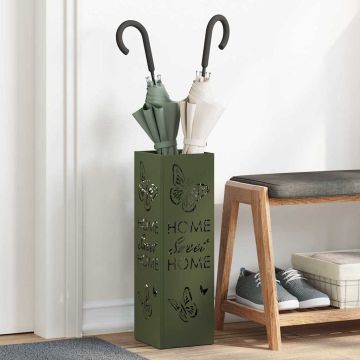Stand per Ombrelli da Pioggia Oliva 15,5 x 15,5 x 49 cm Acciaio