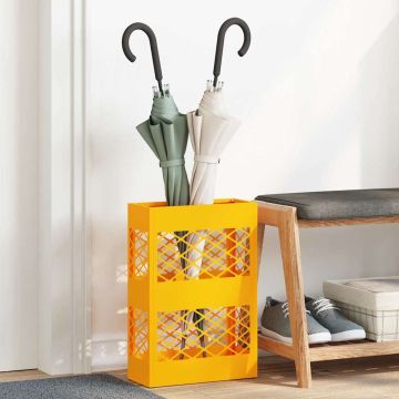 Stand per Ombrelli da Pioggia Giallo Senape 28 x 12 x 41 cm