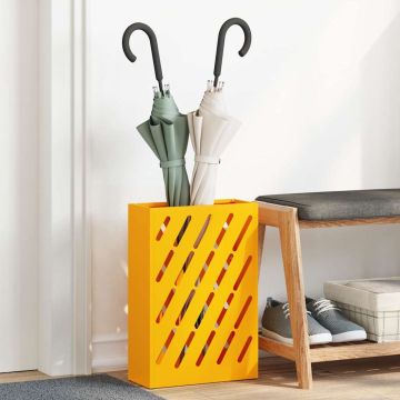 Stand per Ombrelli da Pioggia Giallo Senape 28 x 12 x 41 cm