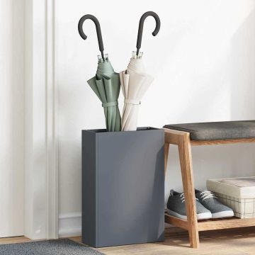 Stand per Ombrelli da Pioggia Antracite 28 x 12 x 41 cm Acciaio
