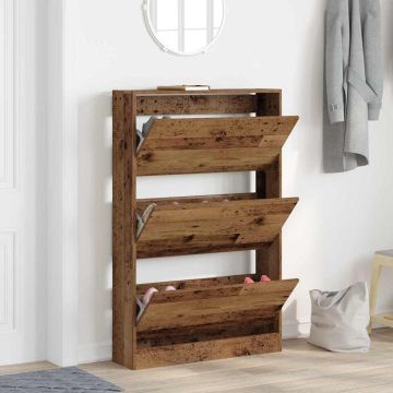 Mobile per scarpe 80 x 21 x 125,5 cm Legno ingegnerizzato