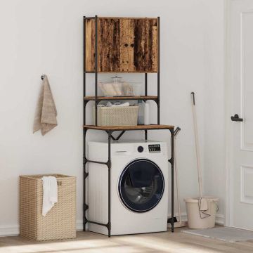 Armadio per Lavatrice Legno antico 68 x 48,5 x 194 cm