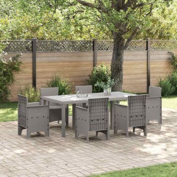 Tavolo da Giardino Grigio chiaro 200 x 100 x 73 cm polyrattan