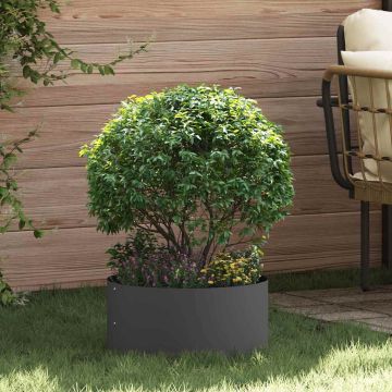 Anello per vaso Nero 40 x 40 x 20 cm Acciaio laminato a freddo