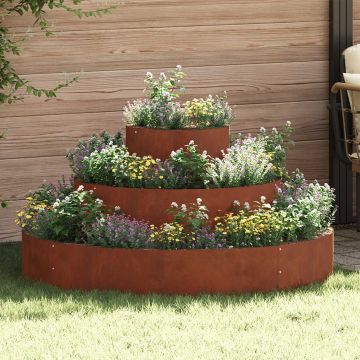 Vaso da giardino Ruggine 120 x 120 x 20 cm