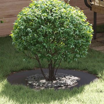 adatto per Anelli d'Albero Piatto 5 pz Nero Ø40/70 cm Acciaio